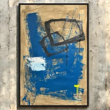 Original Mixed Media Abstract Modern Art Painting 24x36 "Anagalactic" Signed