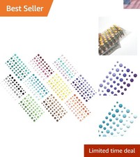 Art Deco Self-Adhesive Enamel Dots - 30 Color...