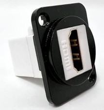 HD D Series Chassis Panel Mount Connector Pass Through Solderless Bulkhead Cou