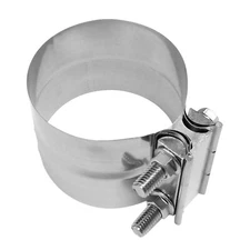 Case of Ten - 4" Stainless Steel Preformed Lap Joint 9623 Exhaust Clamps