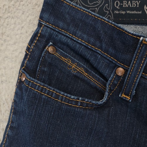 Wrangler Jeans Womens Sz 10 Blue Q-Baby Bootcut Dark Wash Comfort Denim WRQ20DD - Picture 5 of 15