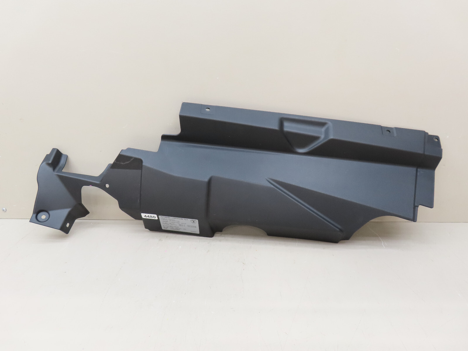 LAMBORGHINI AVENTADOR LP700 RIGHT ENGINE BAY REINFORCEMENT COVER OEM 475103724