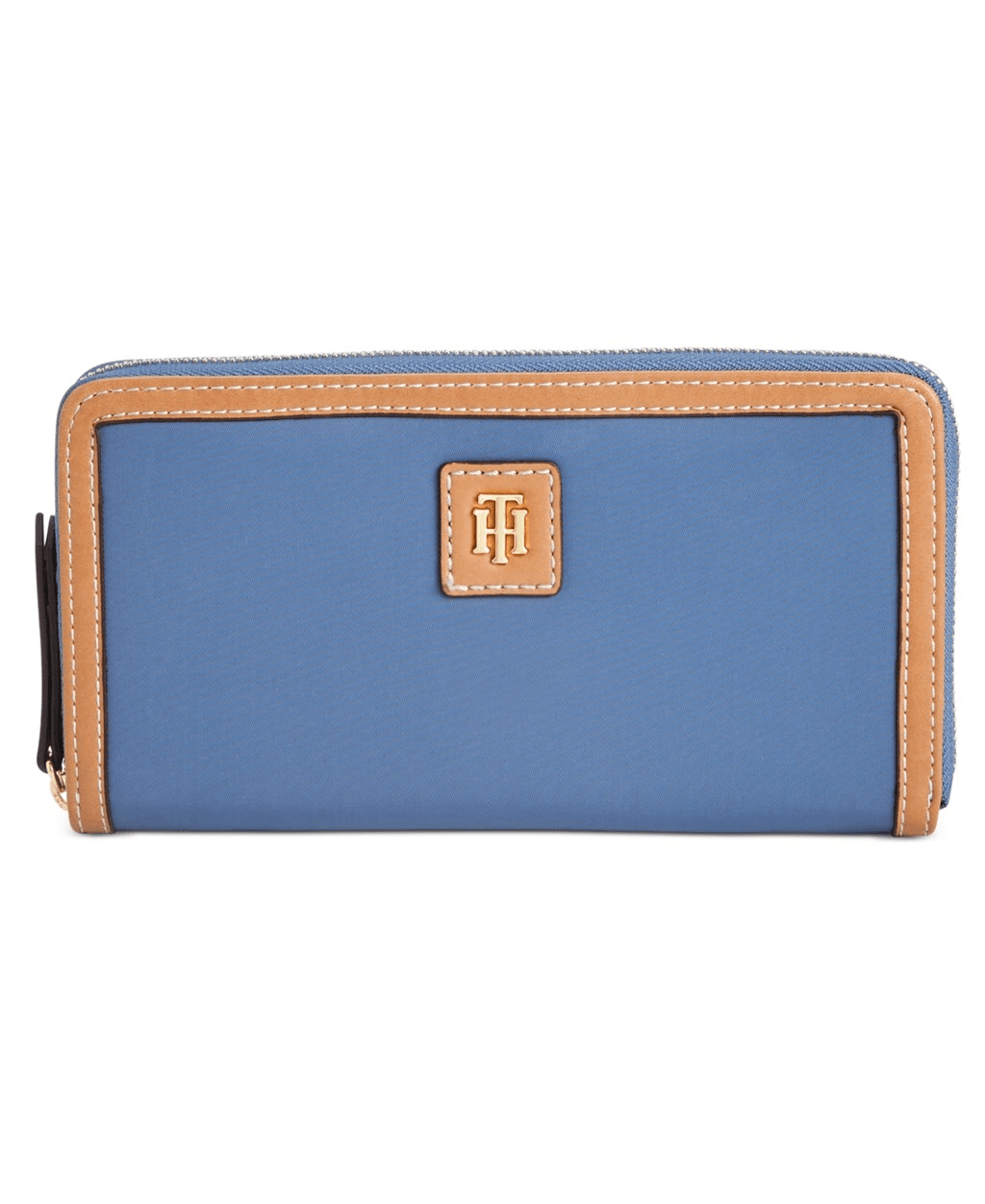 Tommy Hilfiger Julia Nylon Zip Wallet in Charcoal Blue