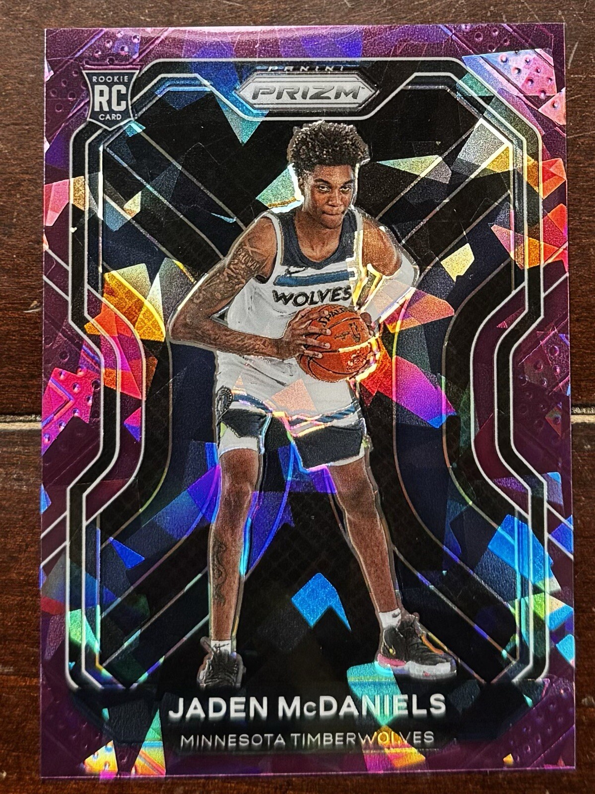 Jaden McDaniels Prizm 2020 Purple Ice Rookie Refractor /175 #277