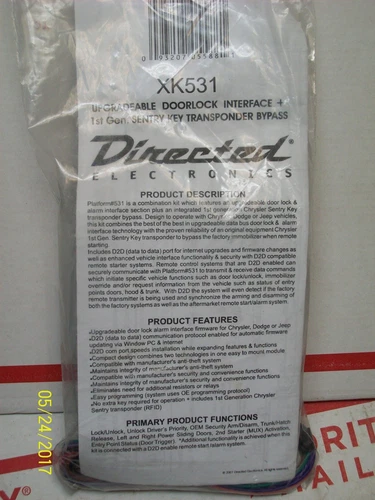 *NEW* DEI DIRECTED UPGRADEABLE DOORLOCK INTERFACE & TRANSPONDER BYPASS XK531 