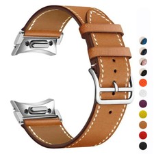 No Gaps Strap For Samsung Galaxy Watch6 Classic 43/47mm 654 40/44mm Leather Band