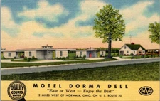 Postcard Hotel Dorma Dell East West Enjoy The Best 2 Miles Of West Norwalk Ohio
