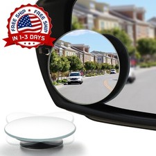 Espejo De Punto Ciego HD Lente Convexa De Vidrio Espejo De Punto 2 PCS NEW US..