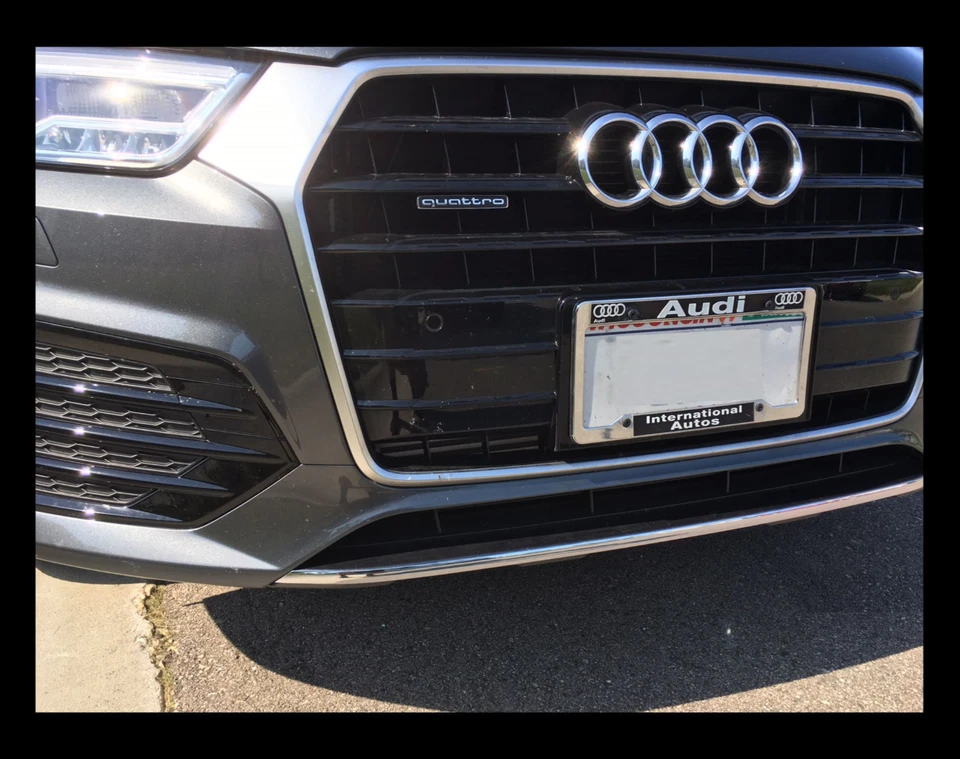 PARAGOLPES DELANTERO CROMADO CENEFA MOLDURA PARA AUDI Q3 2015-2018 2016 2017 15 16 17 18 Foto 3 de 4