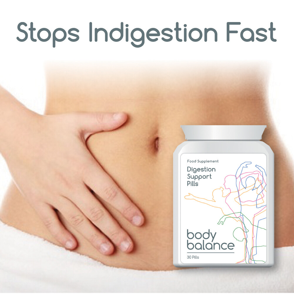BODY BALANCE DIGESTION SUPPORT PILL TABLET MAX STRENGTH DIGEST FOOD STOP PAIN