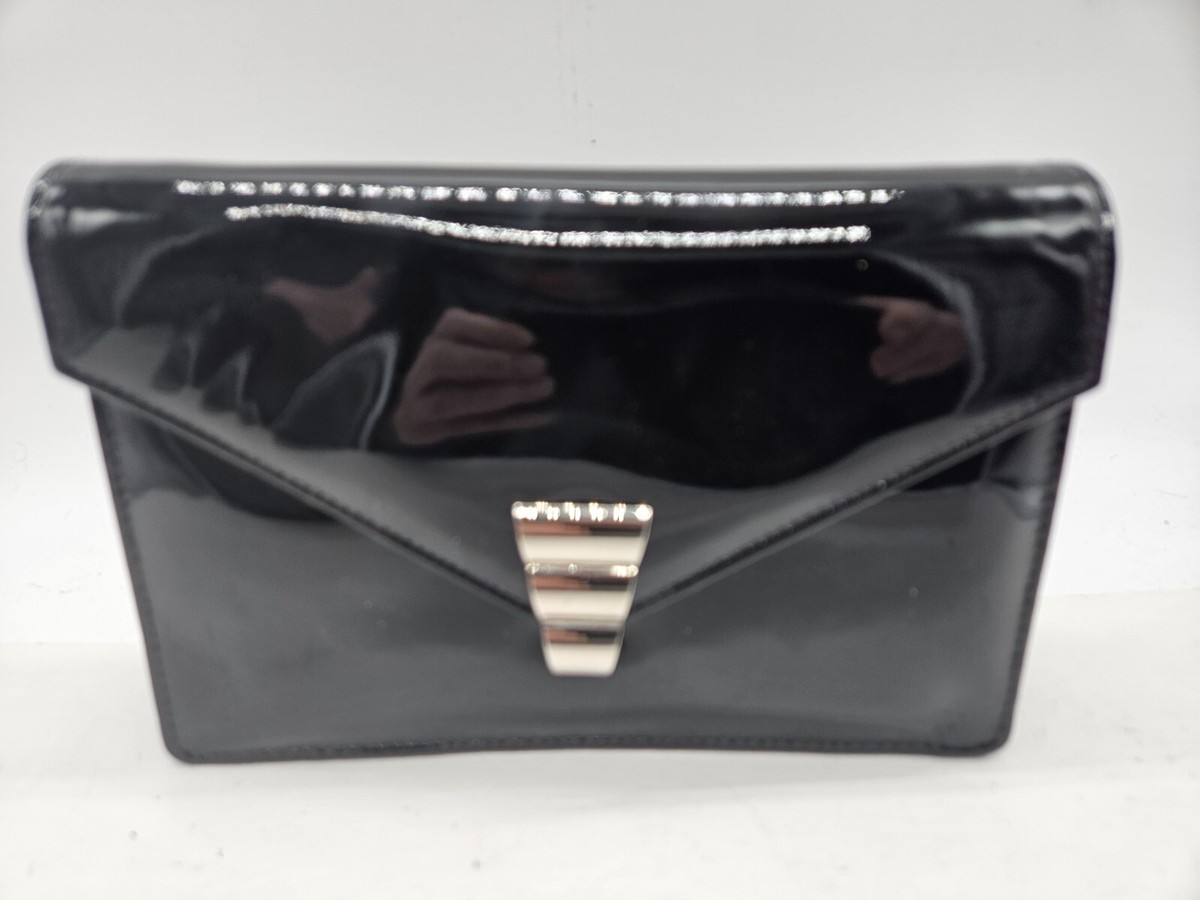Stefano Bravo Made in Italy Black Patent Leather Bag w 