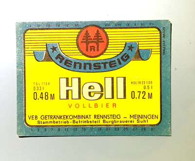 Beer label beer label, VEB Brauhaus Sonneberg Hell, Sonneberg/Thuringia #570#
