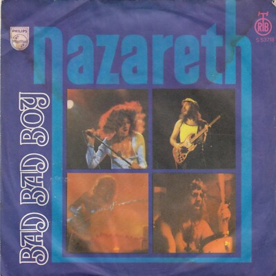 NAZARETH BAD BAD BOY / RAZAMANAZ ORIGINAL UNIQUE LABEL 1973 YUGOSLAVIA 7'' PS