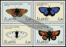 Åland 1994 (AFA 82-85, MI 82-85, SC 78-81) Butterflies - MNH
