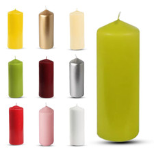 Pillar Candles Unscented Small to Large Size Church Candle Long Burning Hours