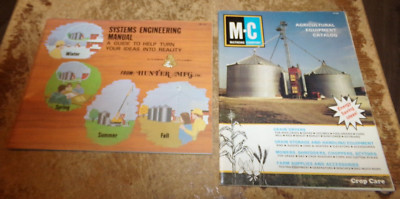 2-lot 1970's-1980's grain bin system equipment + idea brochures used