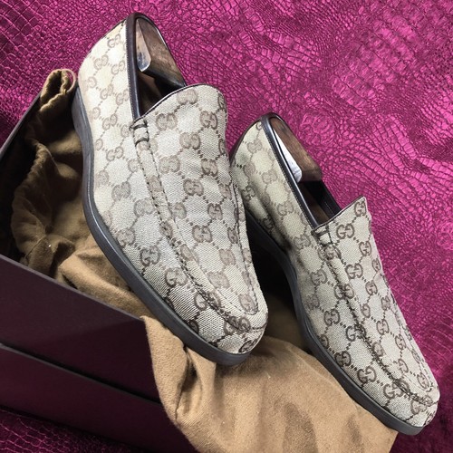$780 Mens Gucci Supreme Brown Canvas 