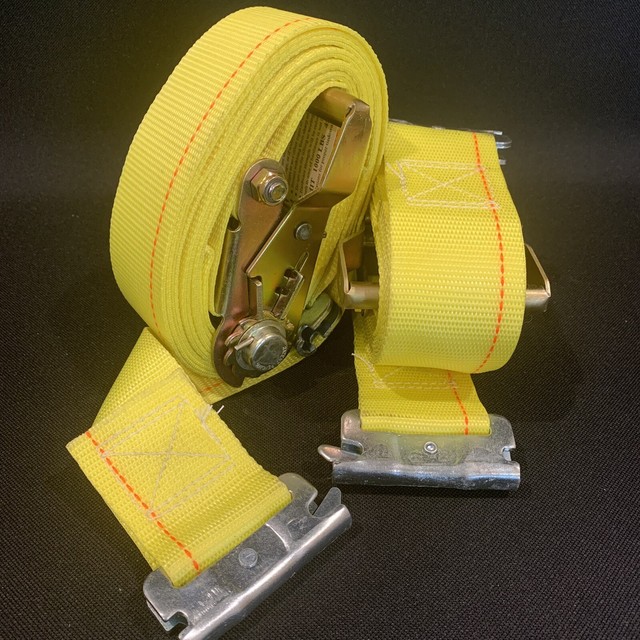 E Track Ratchet Tie Down Straps 12ft x 2in Truck Trailer Cargo Van