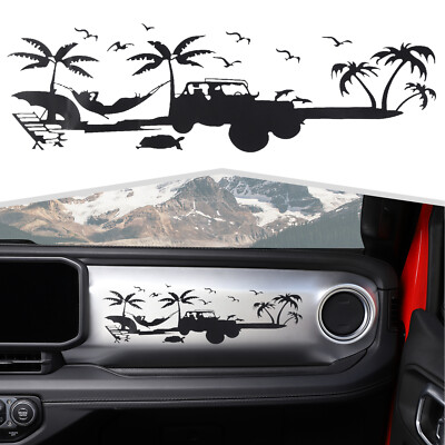  Passenger Side Dashboard Panel Cover sticker For Jeep Wrangler JL JT 2018-2024