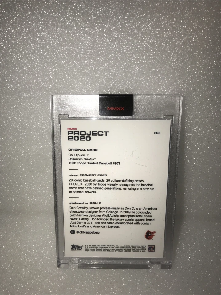 Topps PROJECT 2020 Card 92 - 1982 Cal Ripken Jr. by Don C - Image 2 of 4