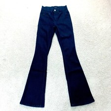 BEBE Blue Jean Denim Flare Leg Pants Size 28