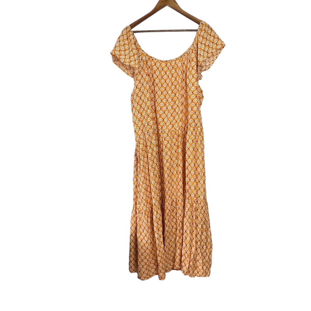 Knox Rose Maxi Dress Size XXL 2XL A Line Flutter Sleeve Lined Tiered  Pockets | eBay