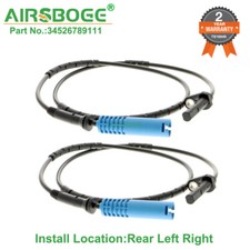 2x Rear Left Right Side Abs Wheel Speed Sensor For Bmw X1 13-14 34526789111