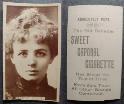 1890 N245 SWEET CAPORAL ACTOR AND ACTRESS TOBACCO CARDS, SET BREAK A-H, U PICK