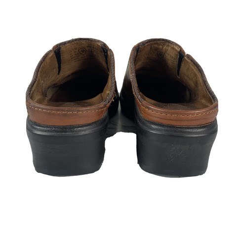 ARIAT Brown Leather Slip On Clogs Mules Tassel Women’s Shoes Size 7.5B - Picture 8 of 9