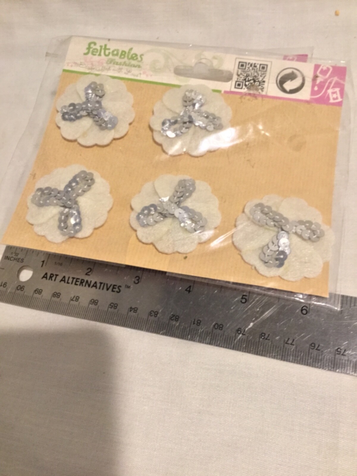 Feltables  Flower, Peace Sign 5 Packages Lot of Craft Supplies