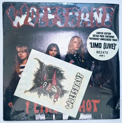Wolfsbane - I Like It Hot SEALED NEW Tattoo Pack Limited Edition ''7 vinyl record