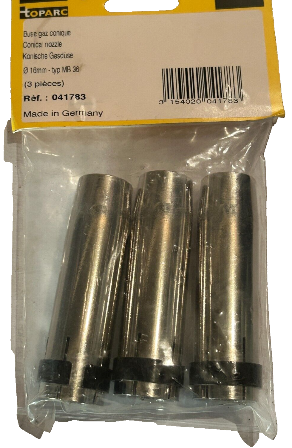 4170 GYS Toparc 3 Conical gas nozzles for MIG torch 350A (MB36)  Ø 16mm 041783