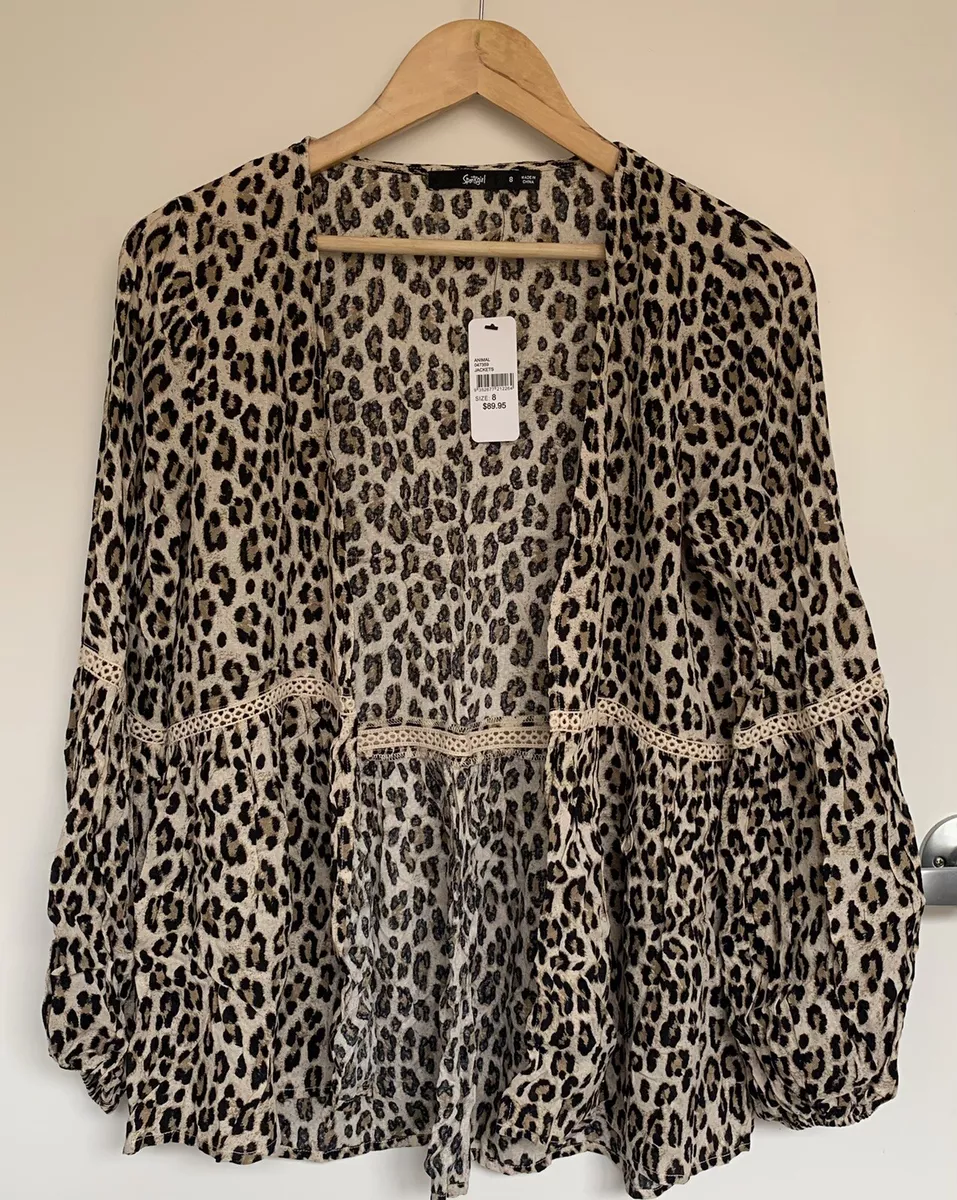 Sportsgirl leopard jacket sale