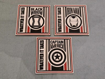 Numskull Offizielles Marvel 3er Set Charakter Emblem Gummi Quadrat Untersetzer GC