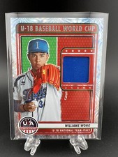 2023 USA Baseball Stars & Stripes Williams Wong Relic Card #U18-WW FIREWORKS