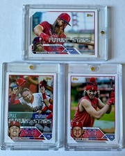 Topps 2023 Series 1 SSP Golden Mirror Phillies 3 Card Lot Marsh, Stott, Bohm NM