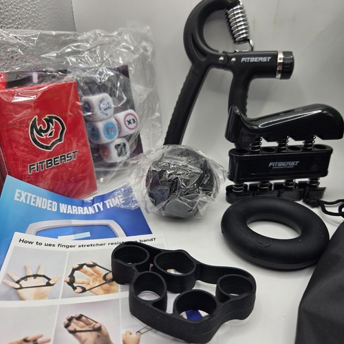 Kit fortalecedor de empuñaduras para antebrazo FitBeast Grip - Paquete de 5 resistencias ajustables - Imagen 4 de 7