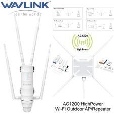 WAVLINK AC1200 Outdoor WiFi Extender Long Range WiFi Router/Repeater/AccessPoint