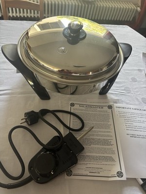Elektro Pfanne Edelstahl, Neu, 12'' Electric Oil Core Skillet (EOC) Saladmaster