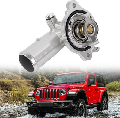 #ad Aluminium Thermostat Housing Assembly Compatible with Jeep Wrangler JK $71.99