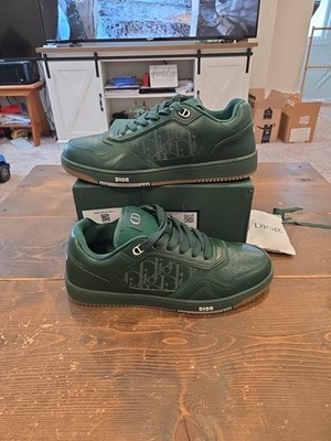 Dior World Tour B27  Green Oblique Galaxy Leather Size 43 Size 10US Pre-owned 