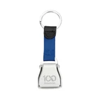 American Airlines 100Yr Anniversary Seat Belt Metal Bag Keychain Blue Pilot Crew