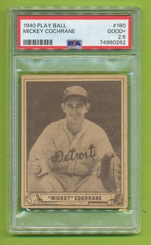 Mickey Cochrane #180 1940 Play Ball card