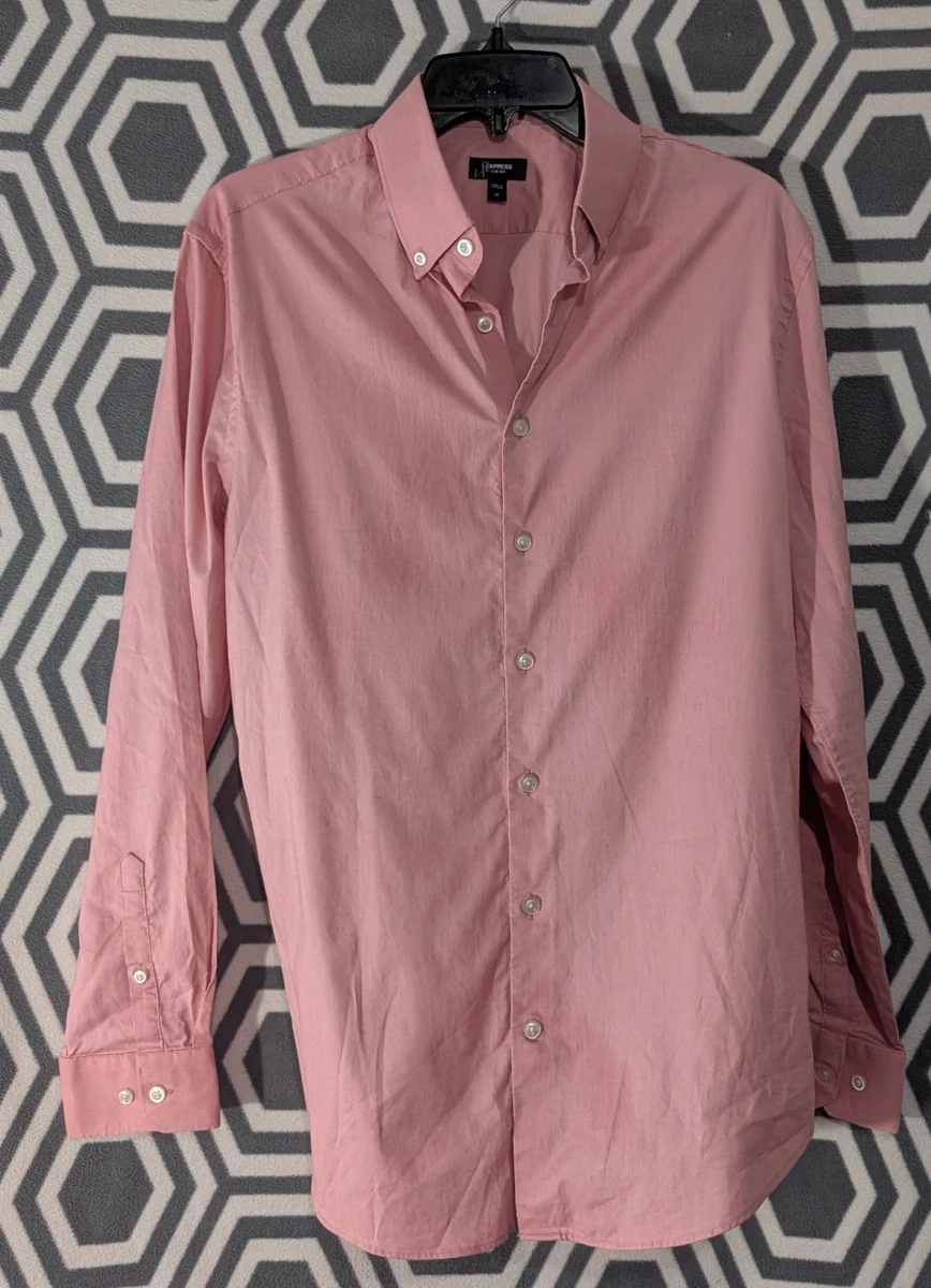 hot pink dress shirt express Men's Pink Slim Fit Dress Shirts