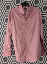 EXPRESS Mens Slim Pink Button Down Dress Shirt Size M A36 