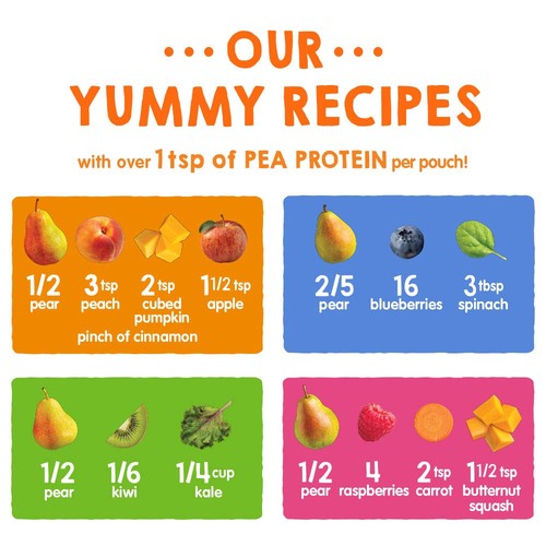 Happy Tot Organics Stage 4 Baby Food Pouches, Gluten Free, Vegan Snack, Fiber... - Picture 4 of 7