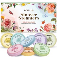 Bofuoos Shower Steamers Aromatherapy Valentines 1 Count Pack of 8 , White