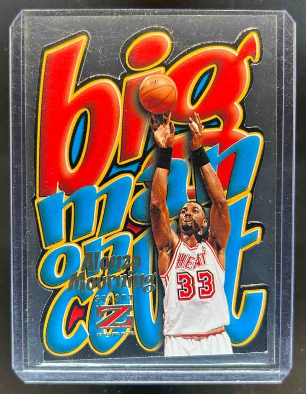 1996-97 Skybox Z-Force Alonzo Mourning Big Man on Court #6 Heat