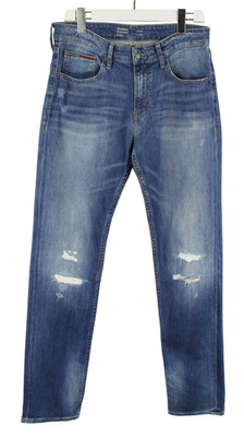 Tommy Hilfiger Ryan Original Straight Mens Jeans W33/L36 Whiskers Distressed