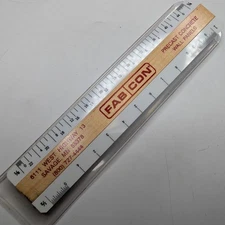 Vtg Savage MN Advertising Pocket Ruler 8 Scale Fab Con Precast Concrete +Case F5
